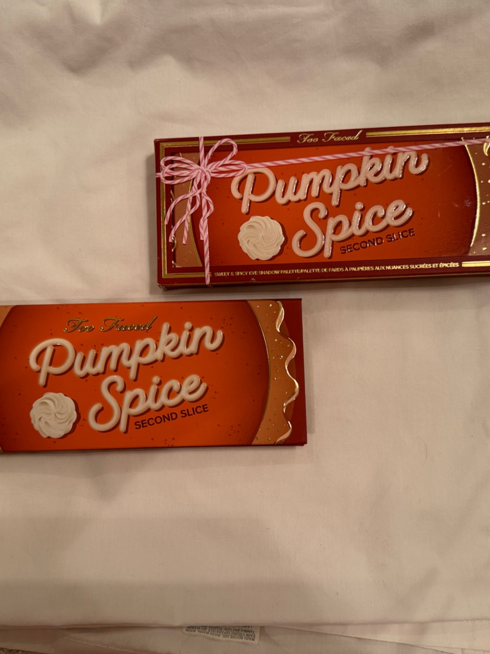 Too Faced Pumpkin Spice Eyeshadow Palette - Orange and Gold Packaging